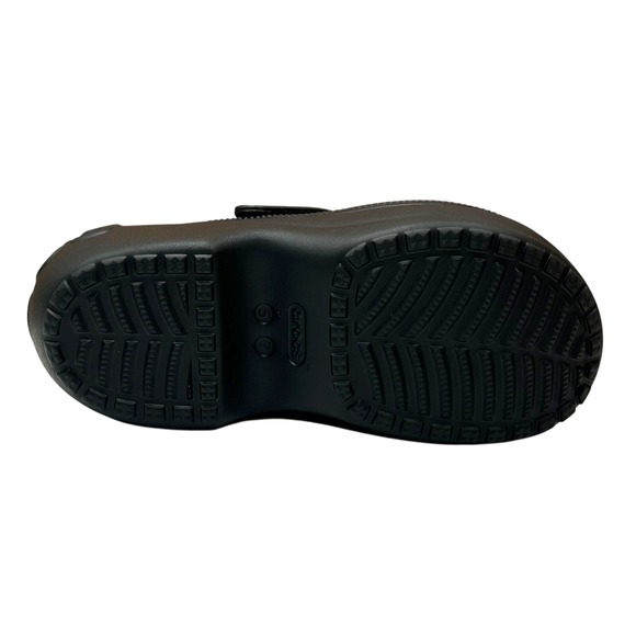 Crocs Women's Mega Wedge Platform Clog Size 7 Black Slip-on Style Water Friendly - Picture 8 of 14